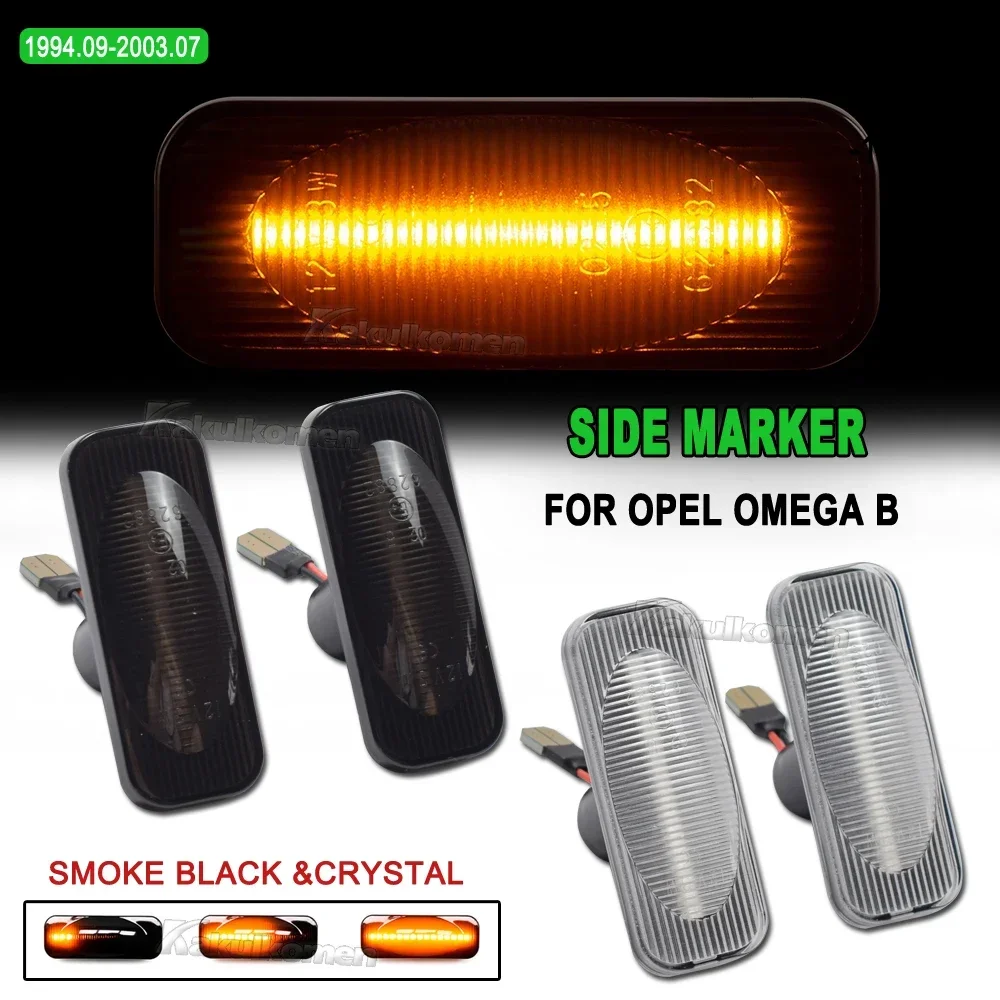 Sequential Flashing LED Turn Signal Side Marker Light For Opel Omega B 1994-2003