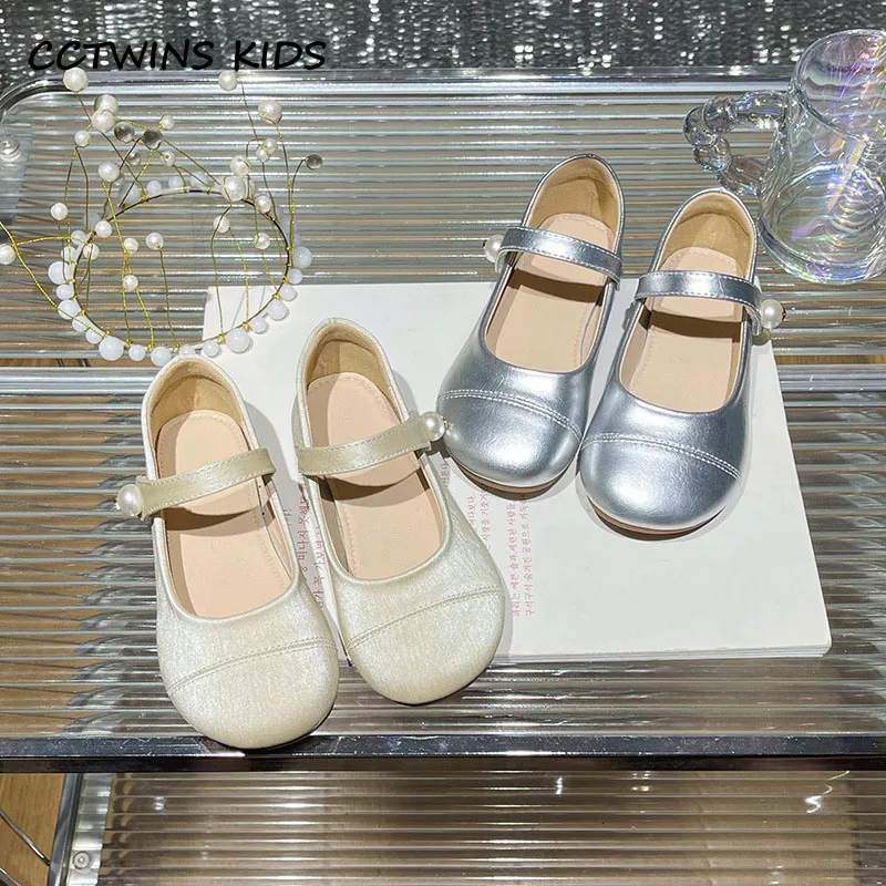 

Girls Shoes Autumn Toddler Kids Brand Princess Mary Jane Dress Party Ballet Flats Children Fashion Pearls Sandals Soft Sole