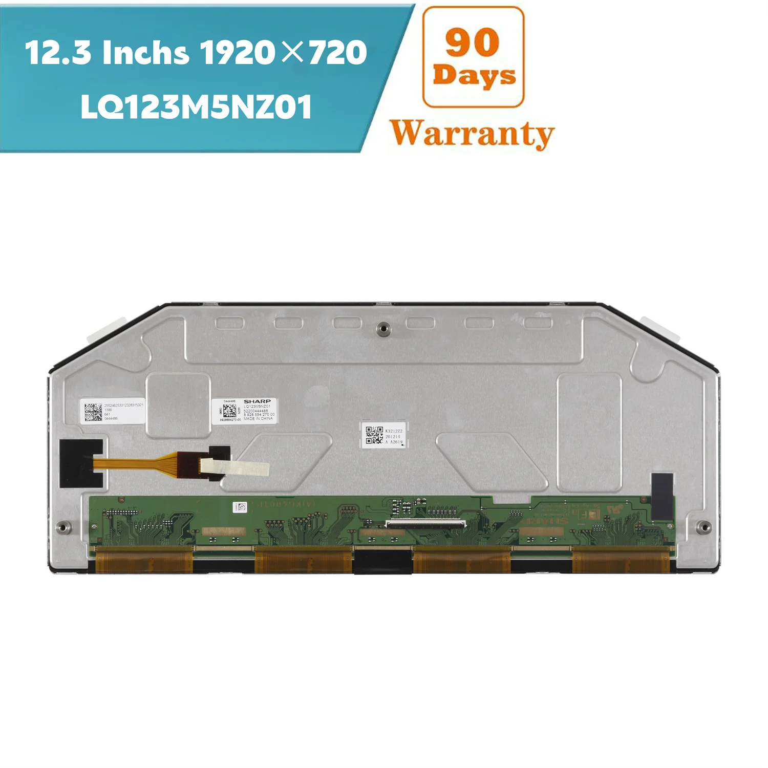 12.3 Inchs 1920×720 64 Pins LQ123M5NZ01 LCD Display Screen For Replacement