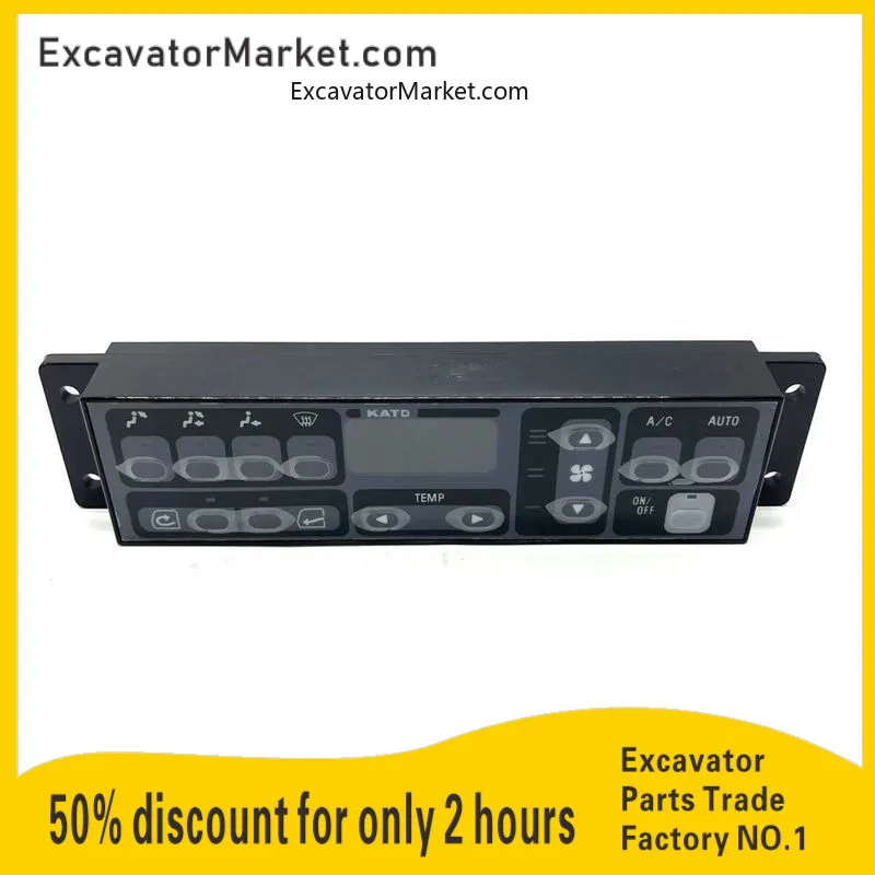 

For Excavator Accessories Kato HD512 820 1023 1430-1-2-3R Air Conditioning Controller Panel Switch Excavator Accessories