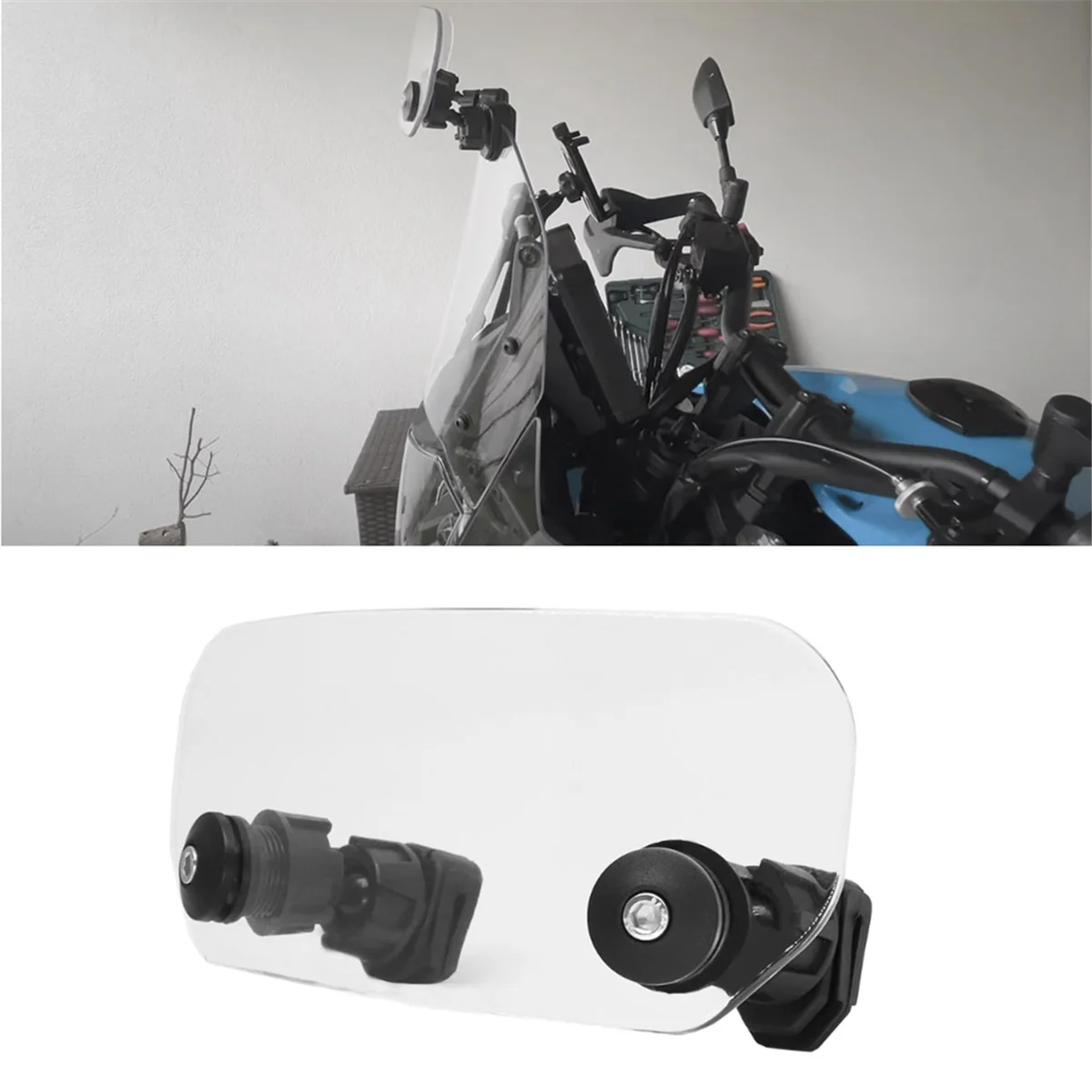 Motorcycle Windshield Universal Windscreen Spoiler Extension for BMW R1200GS R1250GS for Honda Yamaha Tracer 9 GT MT09