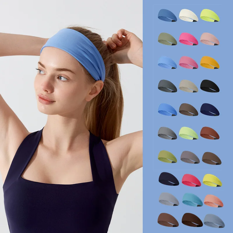 Elastic Headband Sports Headband Women's Antiperspirant Sweat-absorbing Running Fitness Yoga Headscarf
