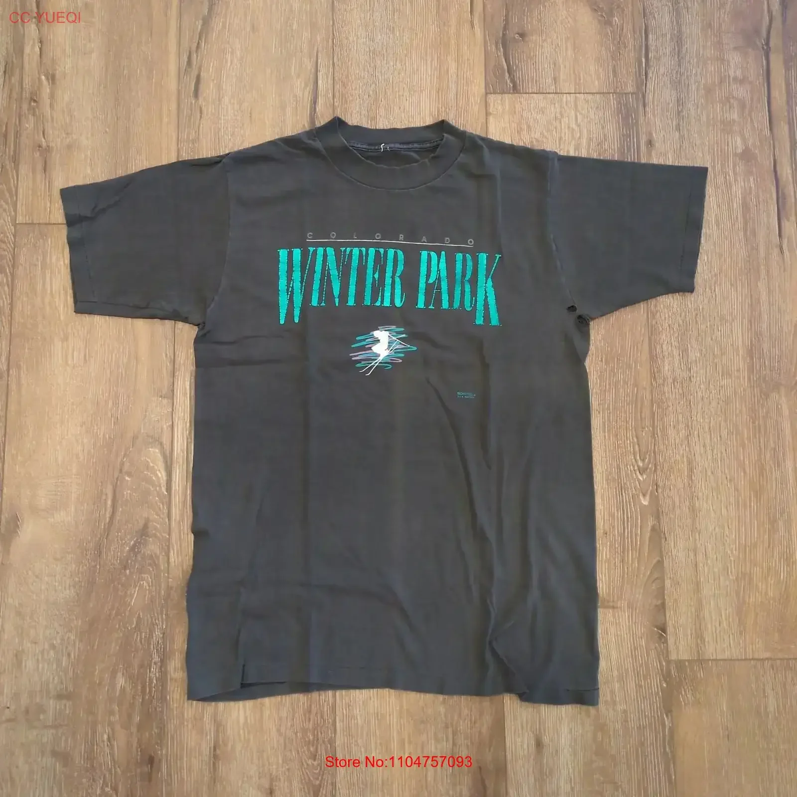 VTG Colorado Winter Park Adult Medium T Shirt Ski Snowboard Denver Distressed Fade vintage Washed streetwear Slightly Stylish