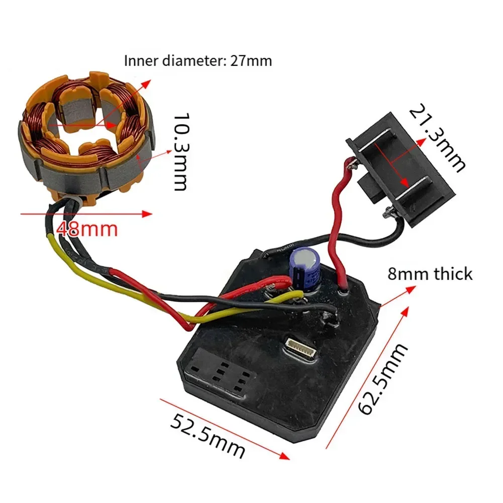 

1pcs Drive Plate And Stator Set For Dayi 21V 18V Brushless Electric Wrench Control Board Replacement For Dayi 2106 161 169
