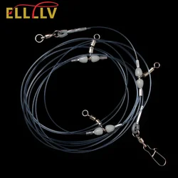 Ellllv 150/198LB 3-hook Position Deep Sea Fishing Rig 1mm/1.2mm Nylon Mono Line Strong Bearing Swives Big Game Fishing Tackle