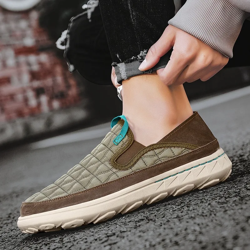 

Простые и удобные повседневные туфли, легкие и дышащие туфли из сетки, мягкая подошва с защитой от скольжения, мужские туфли (пара).