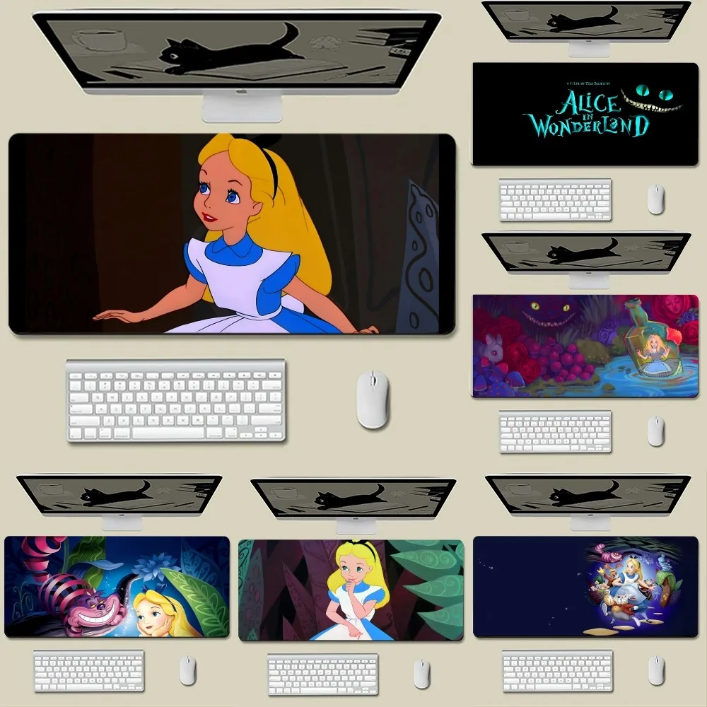 

MINISO D-Disney A-Alice Mousepad New Arrivals Large Gaming Mousepad L XL XXL Gamer Mouse Pad Size For Keyboards Mat