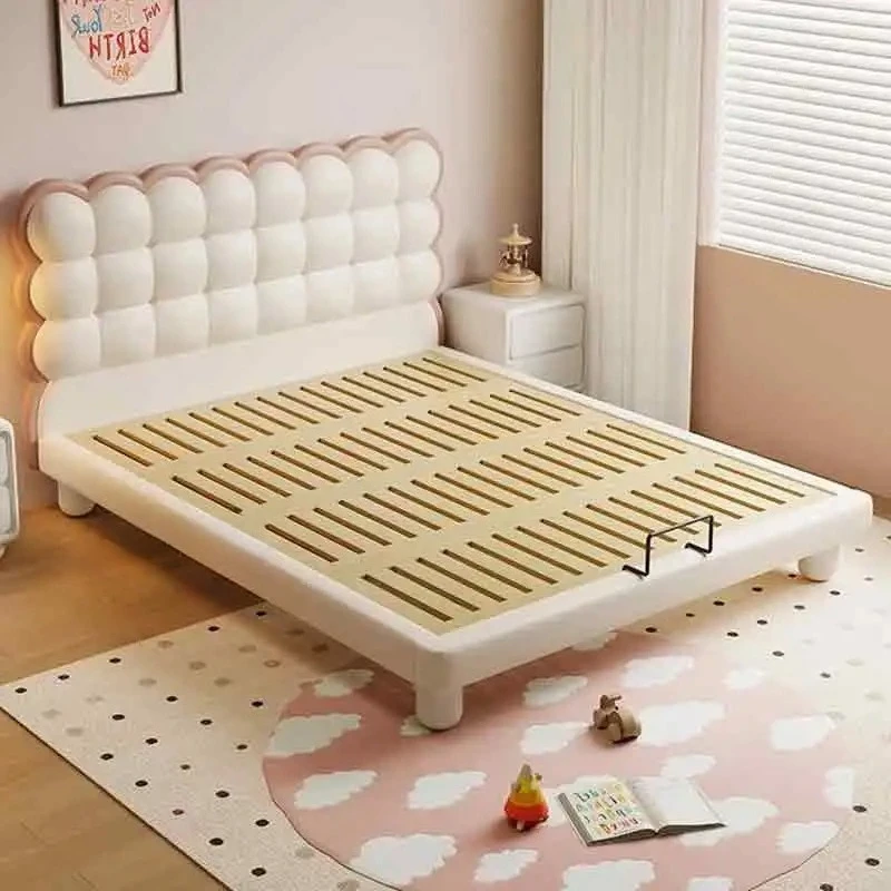 ما بعد الحداثة الحديثة سرير أطفال بنات الأميرة الوردي سرير كوين Comferter فيلا فاخرة الأوروبية Letto Matrimoniale أثاث الفندق