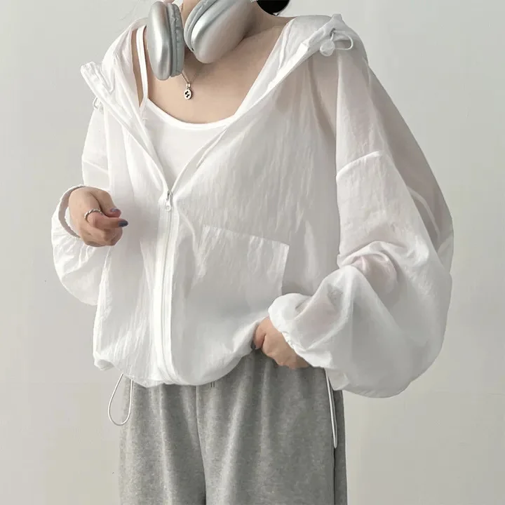 

Солнцезащитная одежда для женщин на лето и весну, тонкая дышащая куртка, новая ультрафиолетозащитная куртка для улицы, корейская версия YY142