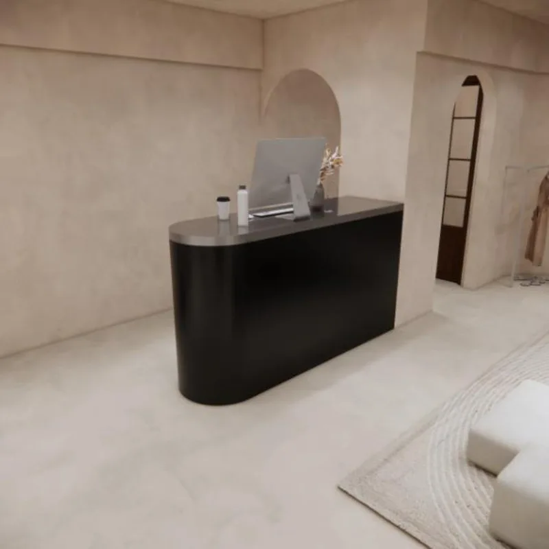 مكاتب الاستقبال الخشبية الصناعية أفضل المنظمون مكاتب استقبال المطاعم التنفيذي Nail Mostrador De Tienda الأثاث العصري