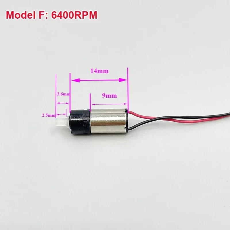 DC 3V 3.7V 46RPM-6400RPM Tiny 6mm Planetary Gear Motor Reduction Gearbox Mini Coreless Motor DIY Robot Fingerprint Lock