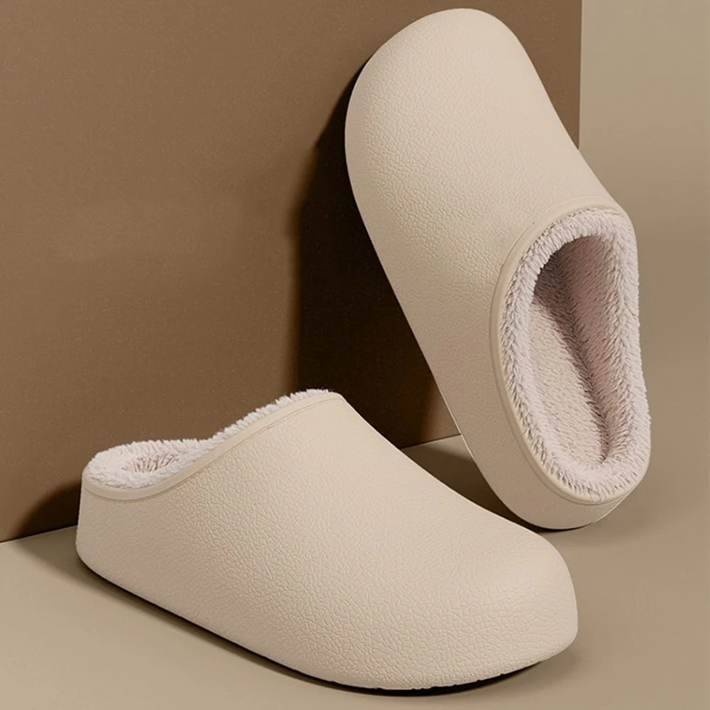 

winter slippers male warm cotton slippers men slippers Men And Women Couples waterproof Winter Household Warm Fluffy Slippers