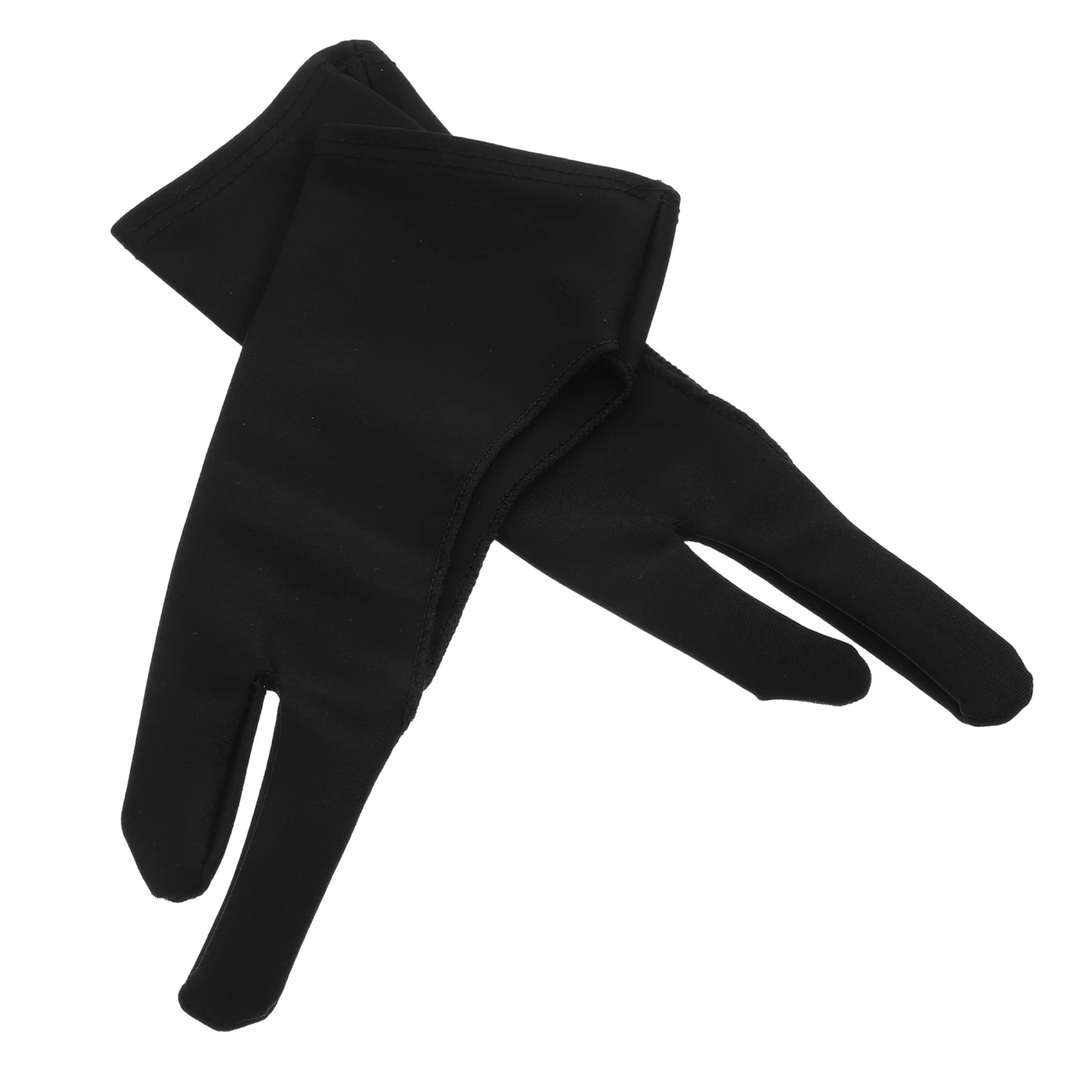 

4Pcs Sketch Gloves Artist Two-Finger Glove for Drawing Tablet Paper Lightweight Portable Anti-Mishandling Design Glove