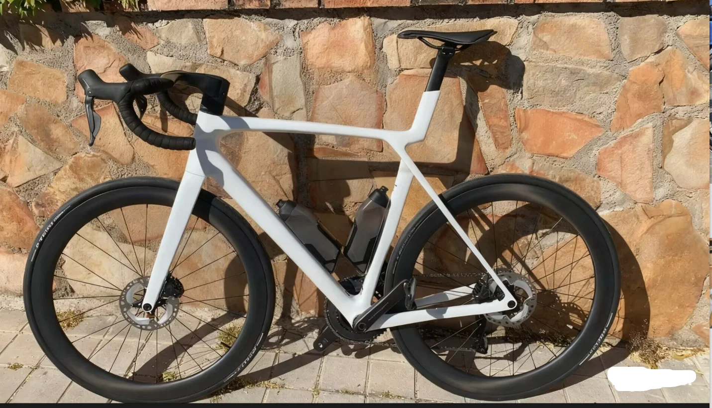 2026 style pearl white bike frame disc cycling frameset t47 gen 8 road carbon bike frame 50 52 54 56 58cm+handlebar in stock