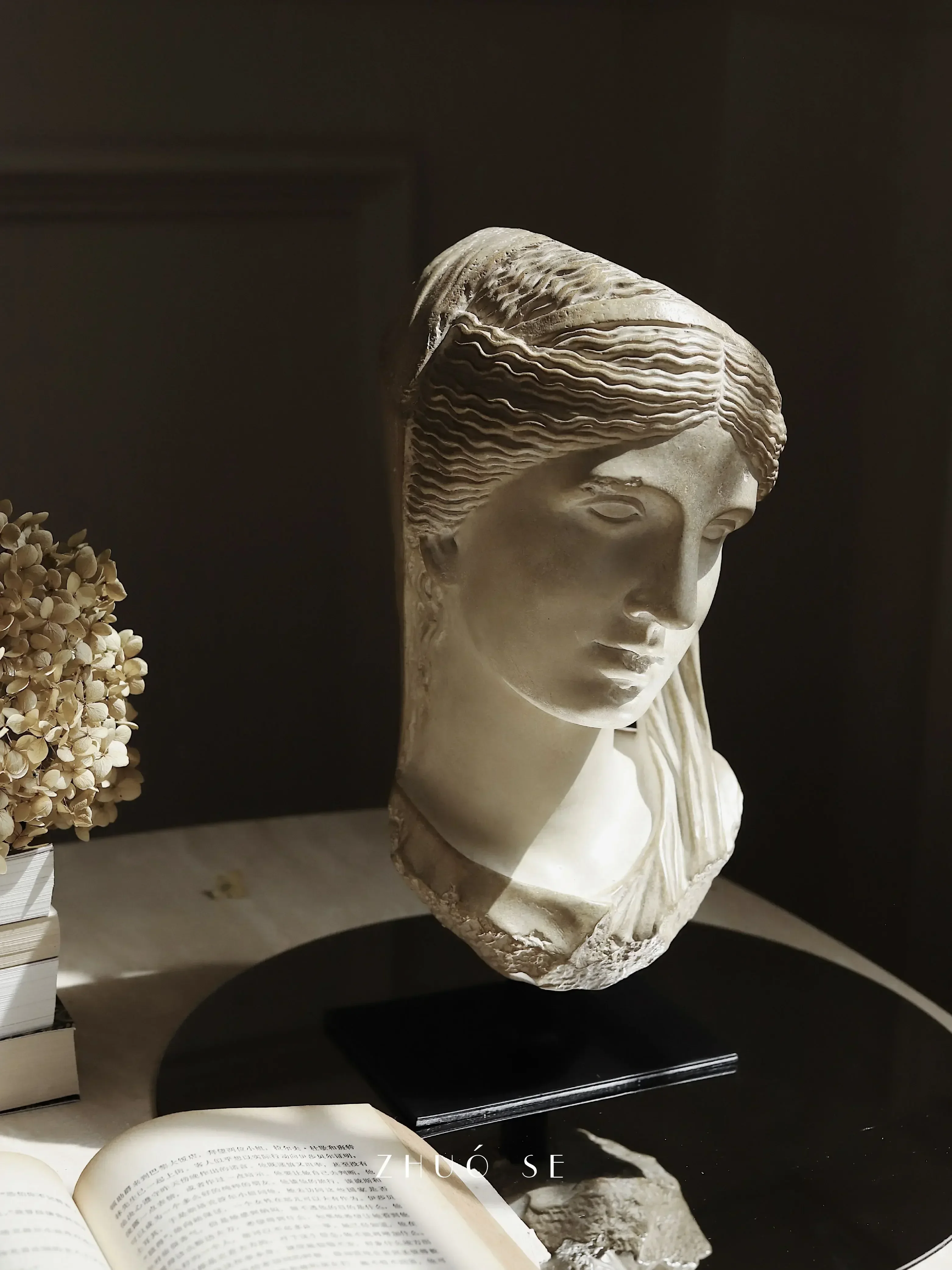 ZHUOSE Museum Aphrodite sculpture head nostalgic retro living room art ornament