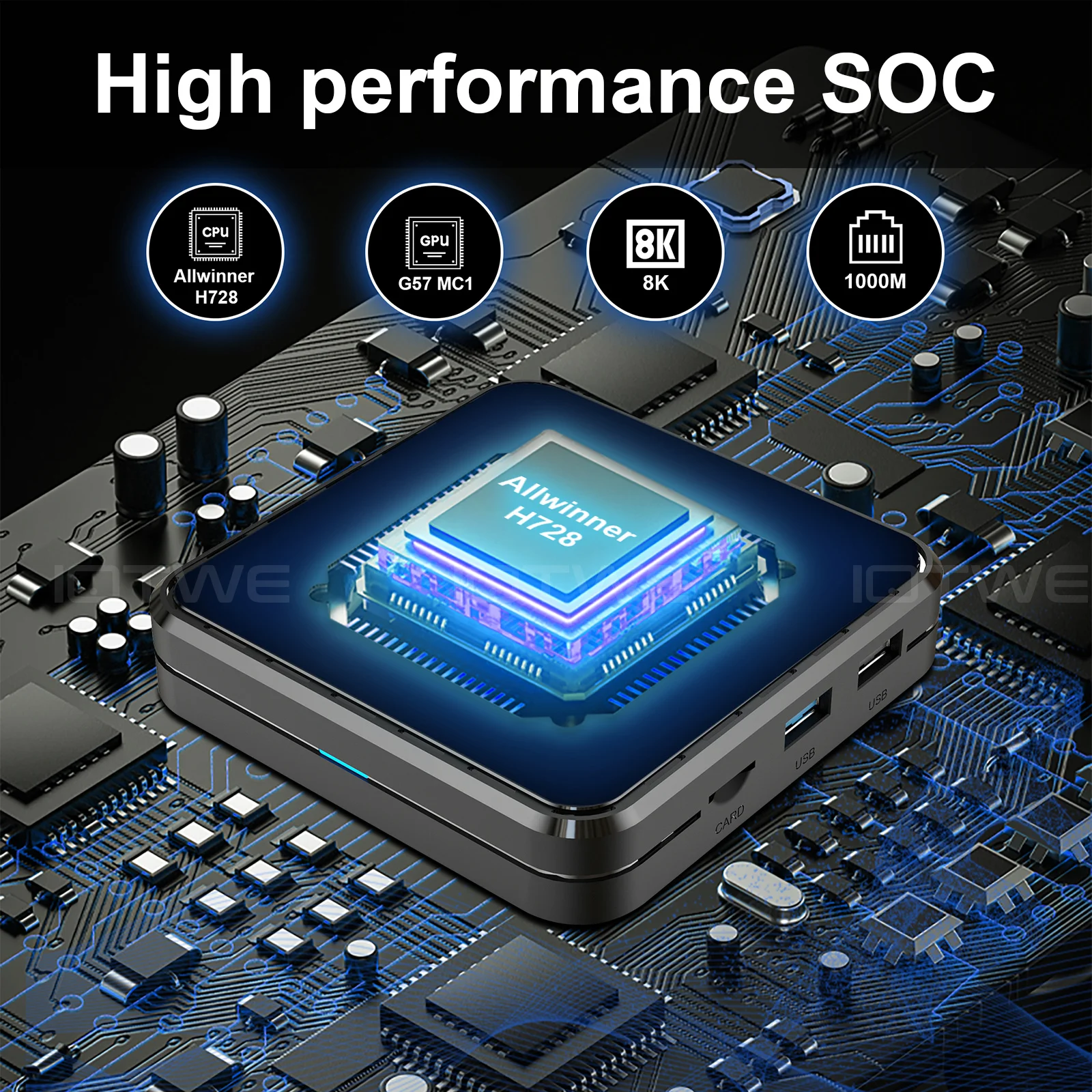 กล่องทีวี Android 14 รุ่น R69 PRO ชิปประมวลผล Allwinner H728 Octa-Core รองรับ WiFi 6 และ BT5.0 พร้อมรีโมทควบคุมด้วยเสียง รองรับความเร็ว 1000M และเล่นไฟล์มีเดีย 8K