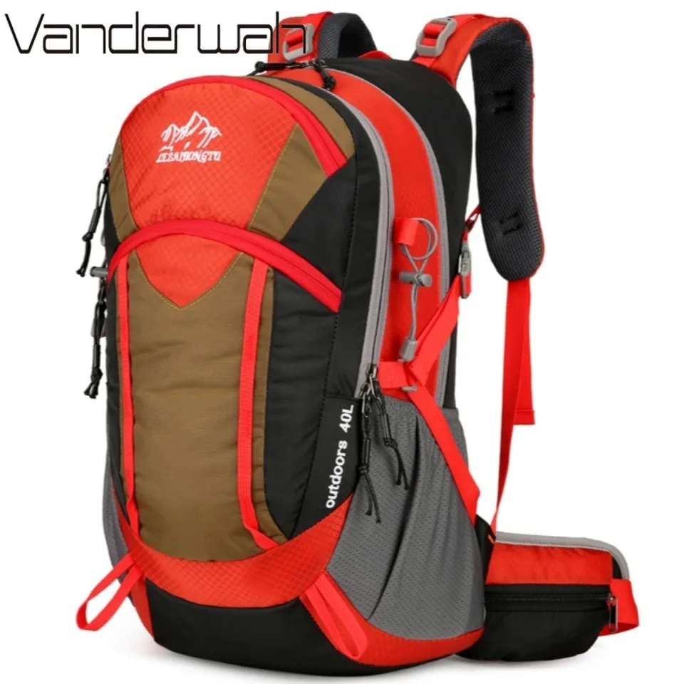 40L Travel Backpack Camping Men Women Large Hiking Bag Tourist Rucksack Waterproof Outdoor Sports Climbing Bag Quality Luggage