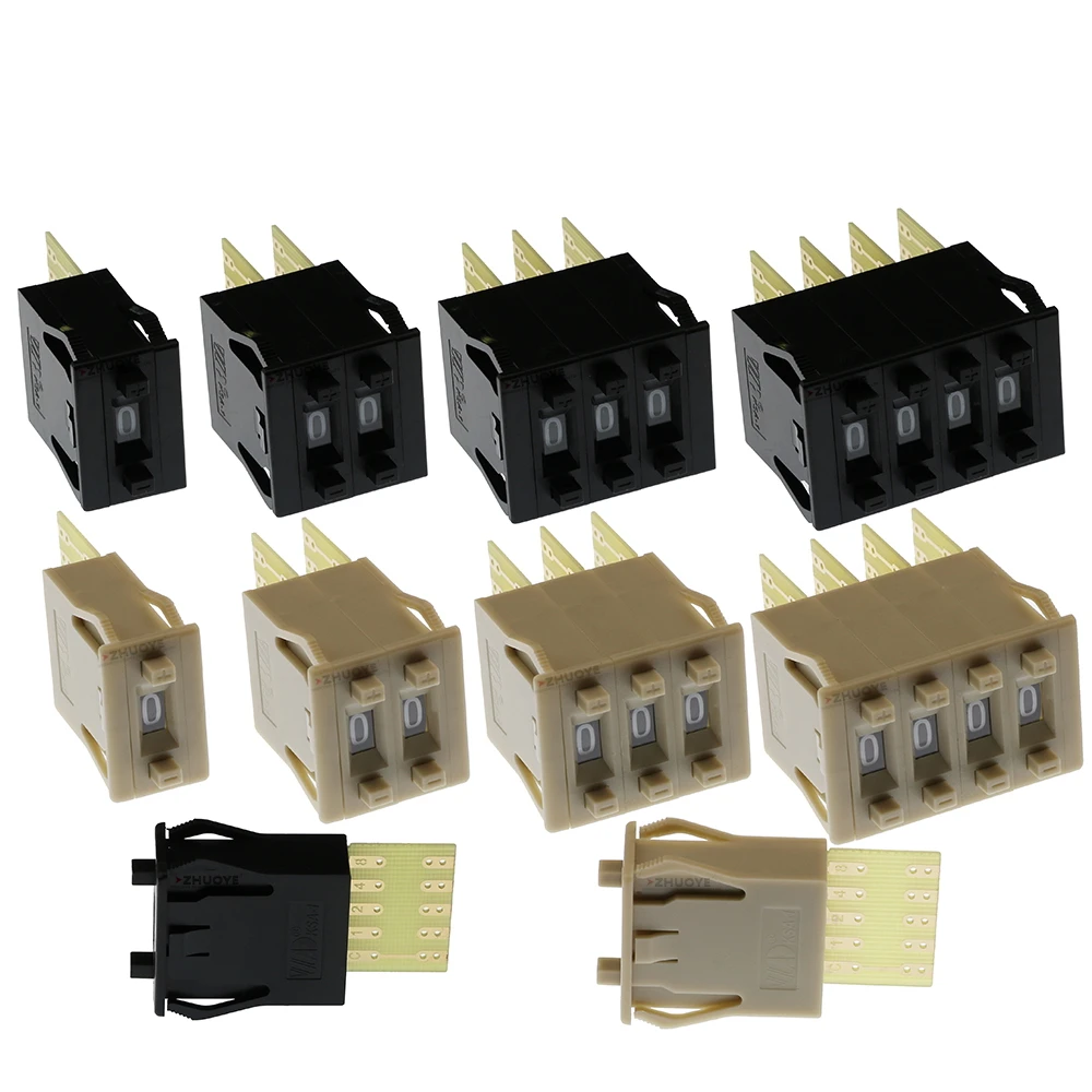 KSA-1/G thin BCD 8421C coding switch 0-9 code toggle switch 1/2/3/4 digital switch 5 contacts