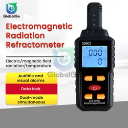 3-in-1 Digital Radiation Dosimeter Geiger Counter EMF Electromagnetic Radiation Radioactive Tester Person Dosimeter X-ray Radia