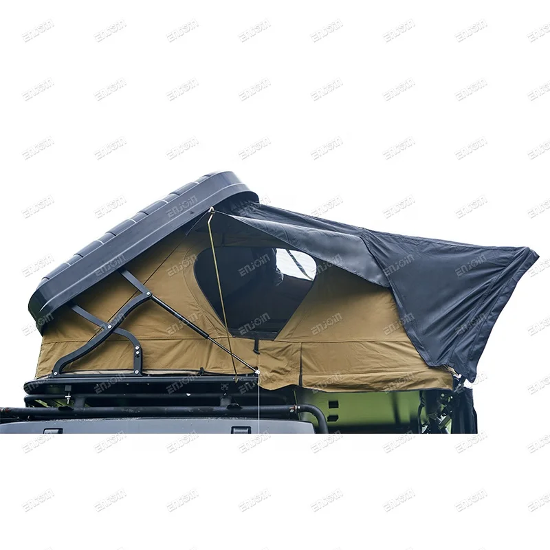 

ENJOIN 4WD Custom Hard Shell Car Roof Top Tent Outdoor Folding Camping Truck Aluminum Rooftop Tent for SUV