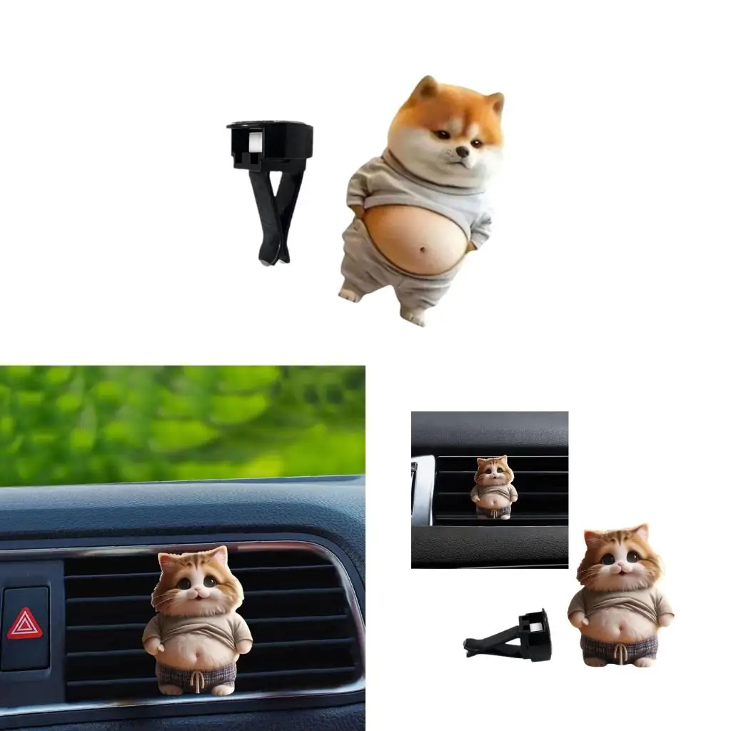Animal Air Freshener Car Perfumes Cartoon Air Condition Vent Outlet Clip