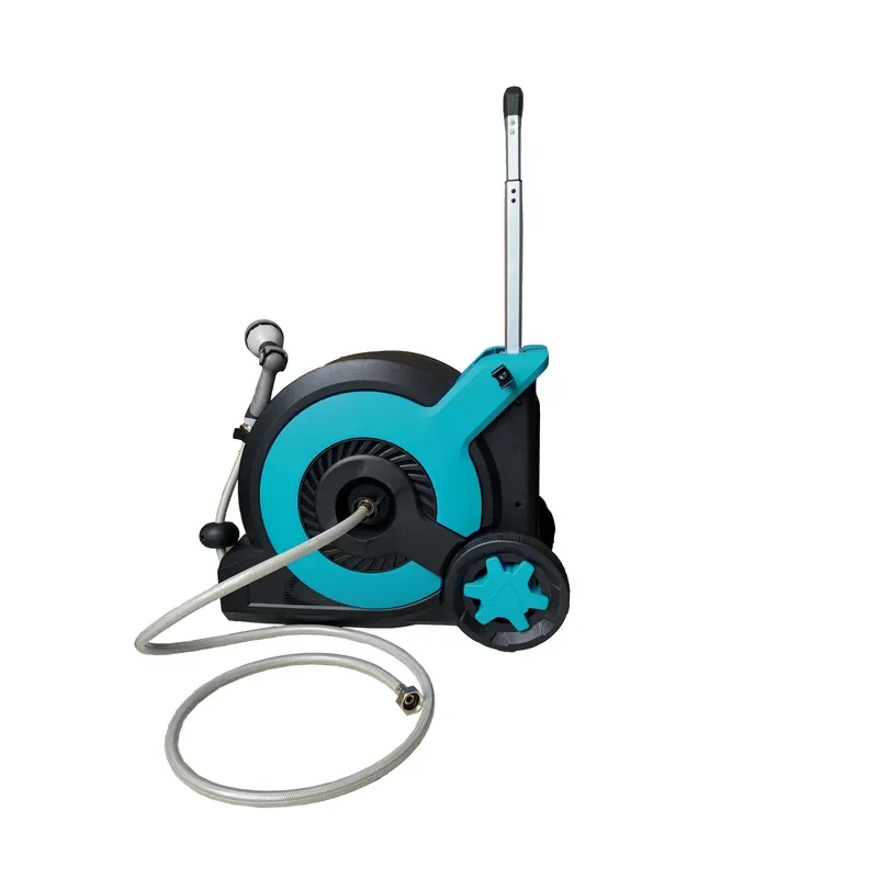 New Function Trolley Type Mobile Automatic Grass Fixed Move Anywhere Garden Hose Reel