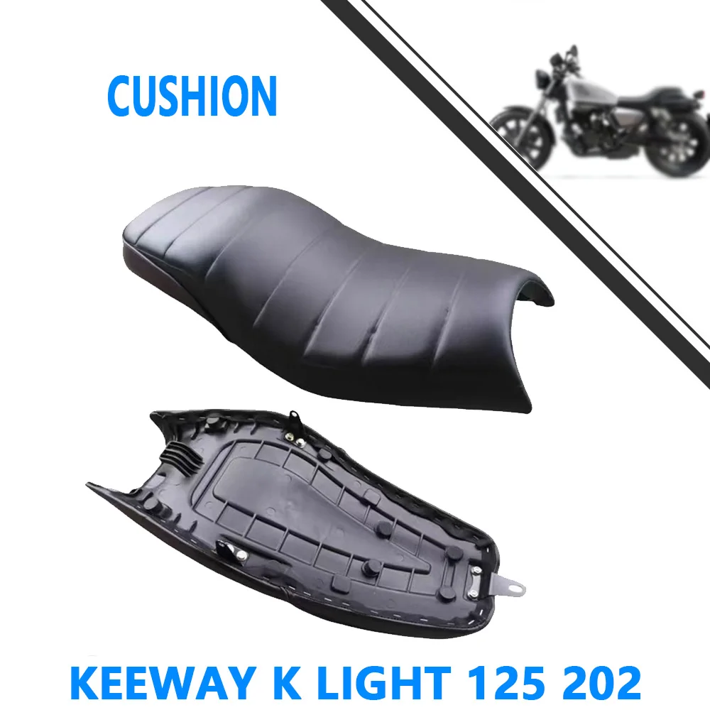 Para Keeway K light 125 202 cojín de asiento bolso cojín de asiento taburete de asiento de cuero original.