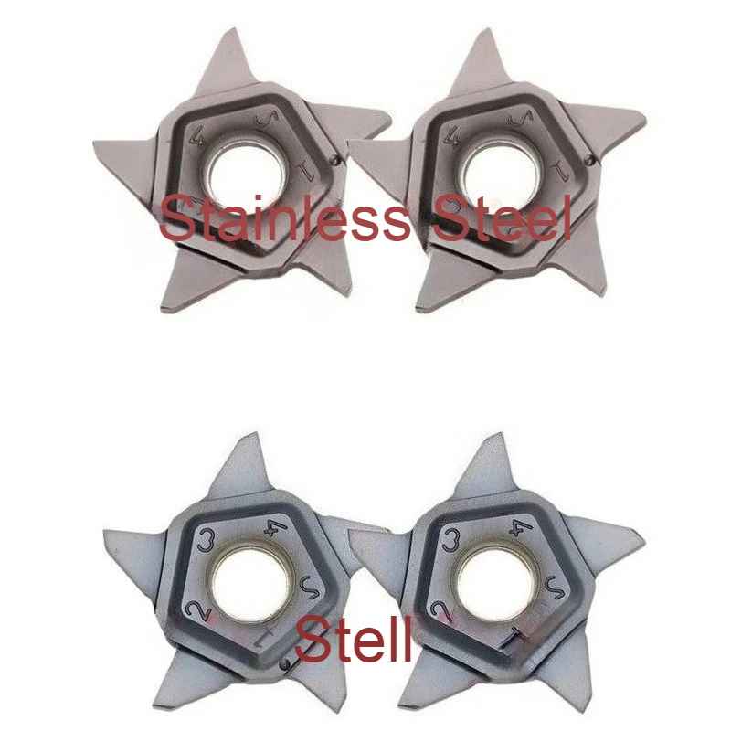 Inserti in metallo duro PENTA24N050 100 120 150 180 PENTA24N200 300 PENTA24N400 Tornio Scanalatura Cutter Inserti in metallo duro per supporto PCHR