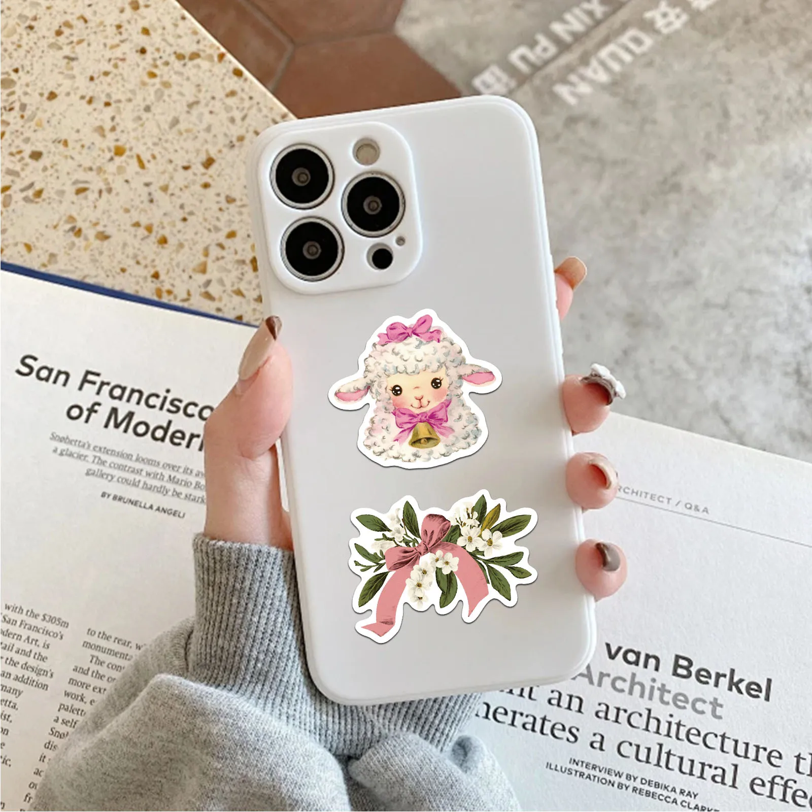 50Pcs Vintage Animals Clipart Sticker Aesthetic Skateboards DIY Harajuku Laptop Luggage Waterproof Wall Room Bar Decor Stickers view 2