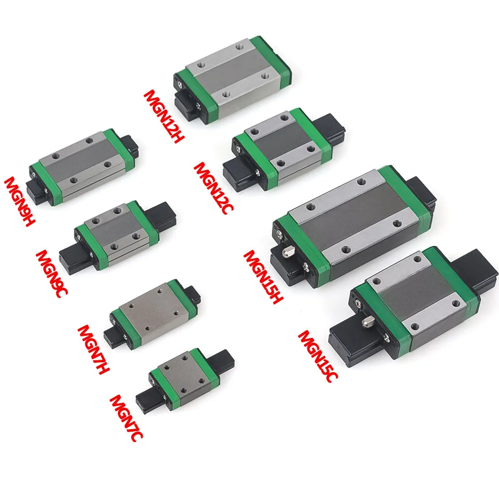 

Подшипниковые блоки MGN7C, MGN7H, MGN9C, MGN9H, MGN12C, MGN12H, MGN15C, MGN15H для линейных направляющих и рельсов