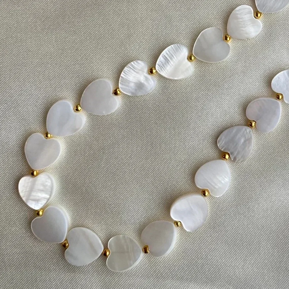 Amor corazón Shell con cuentas cadena para teléfono móvil llavero colgante Simple funda para teléfono móvil accesorios joyería femenina