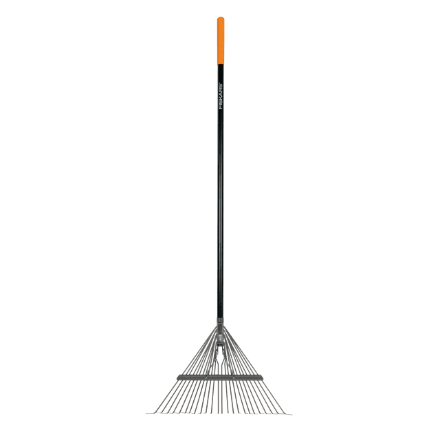 

Fiskars Garden Rake, Metal Tine Leaf Rake with Fiberglass Handle, 62", Black