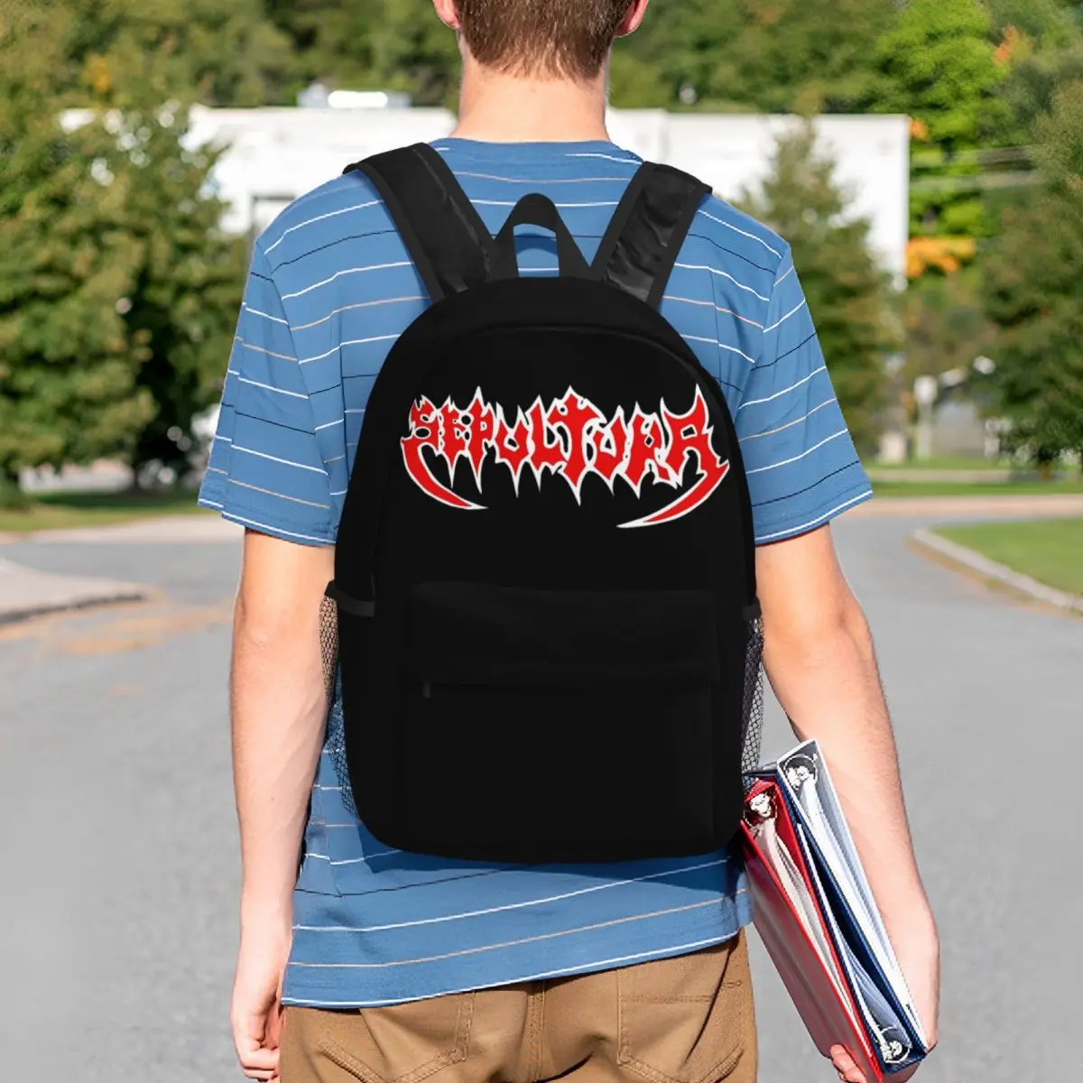 Sepultura Slayer Death Metal Backpack Student Boys Girls BookBag Men Women School Bag Computer Shoulder Bags