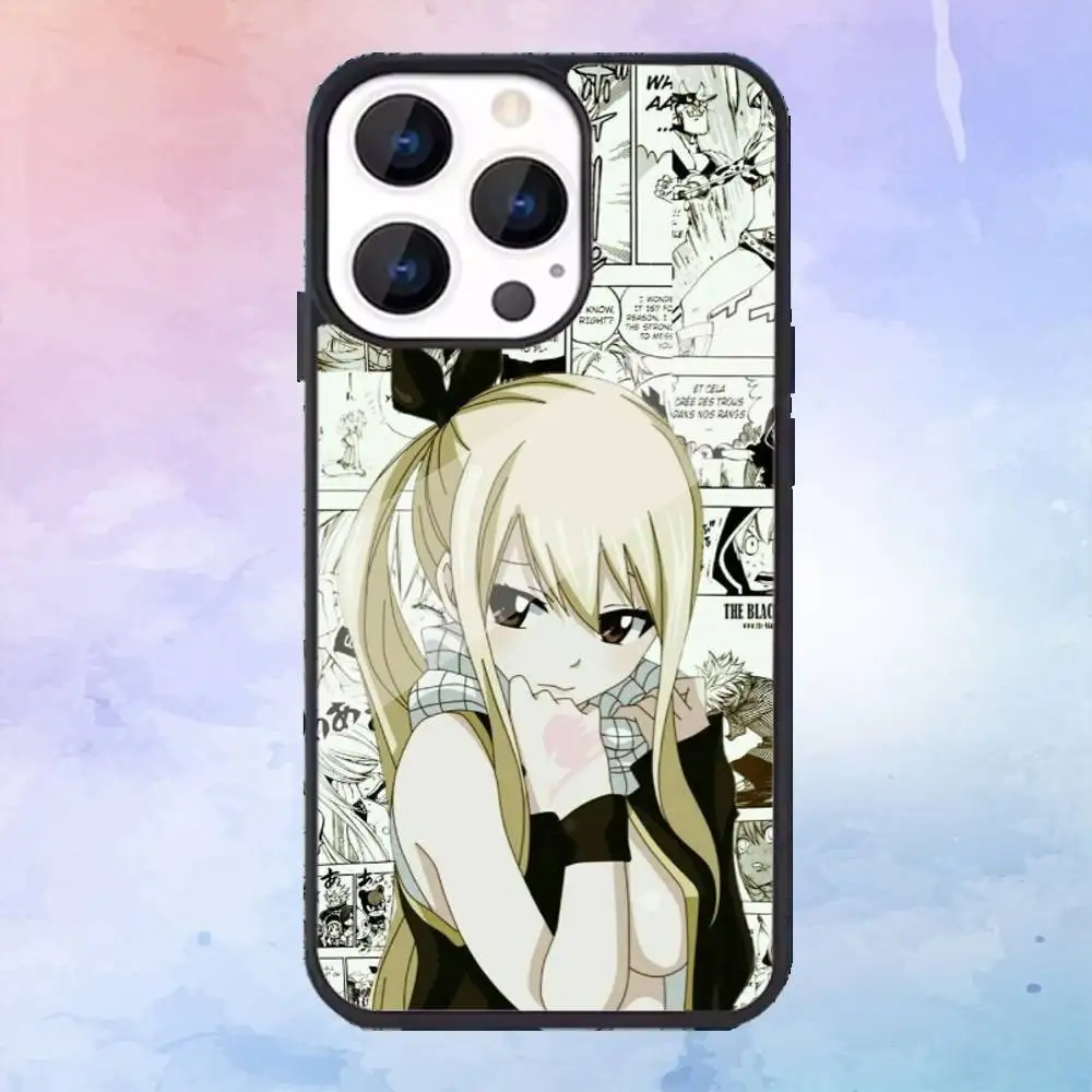 Чехол для телефона Fairy Tail Lucy Heartfilia для iPhone16,15,14,13,12,11,Pro, для магнитного матового прозрачного 5G