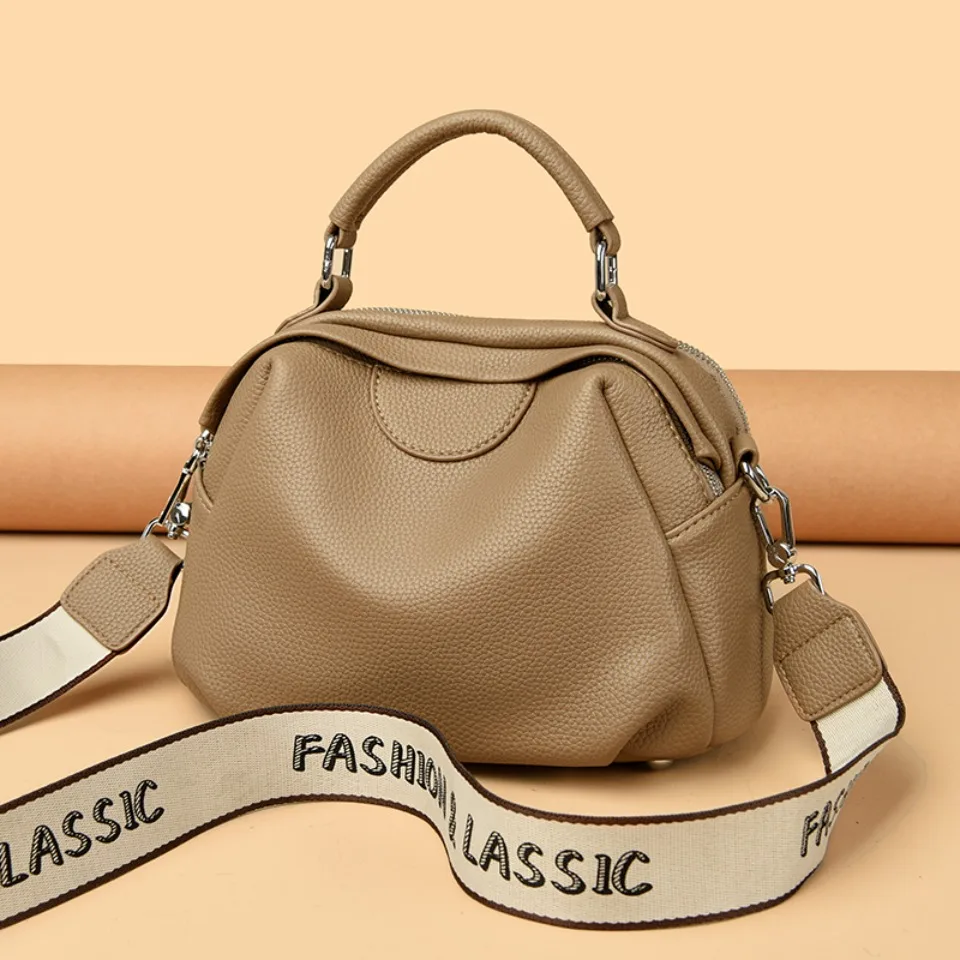Top Quality Soft Pu Leather Tote Bag Fashion Women Shoulder Messenger Bag Large Capacity Wear-resistant Bag Luxury Handbag Sac