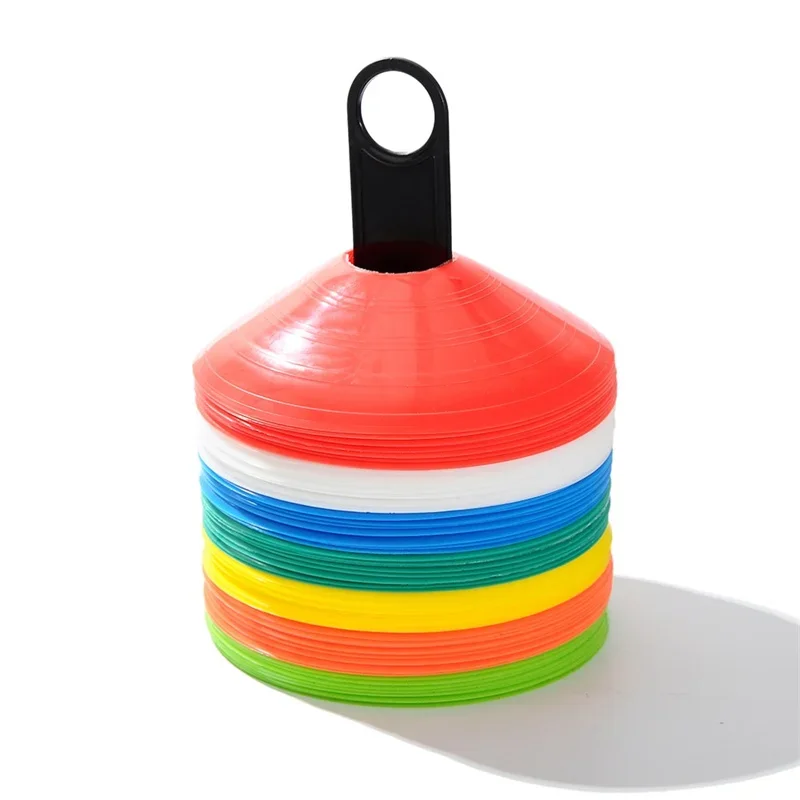 10/50PCS Soccer Disc Cones Set Soccer Training Pro Agility Discs Dish Sport Space Cones Football Training Equipment Ball Game
