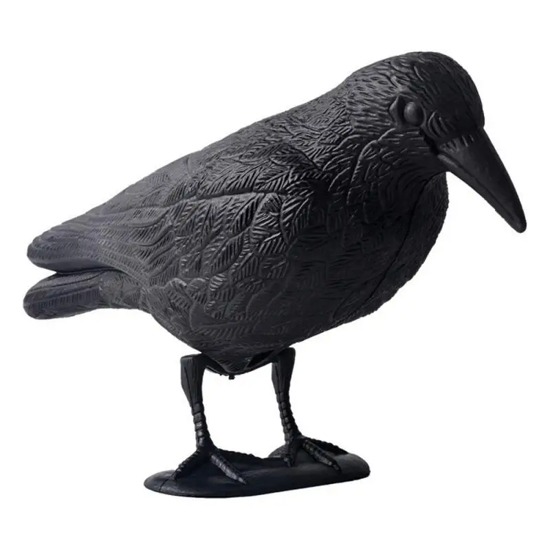 Decoracion Simulation Black Crow Raven Bird Repellent Pest Control Pigeon Repellent Garden Decoration Outdoor