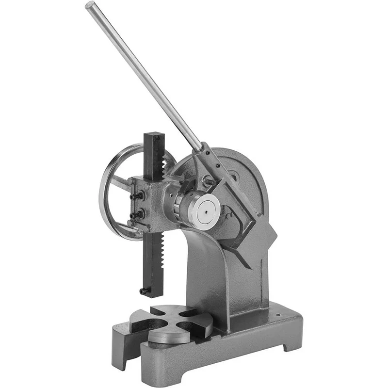 

Arbor Press 2-5T Ratchet Type Arbor Press Ratchet Leverage Arbor Press with Handwheel Cast Iron Manual Desktop Punch Press