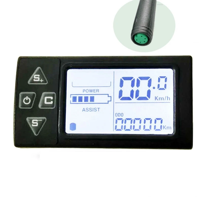 36V 48V S861 Lithium Battery LCD Liquid Crystal Electric Vehicle Mountain Bike Scooter Speedometer