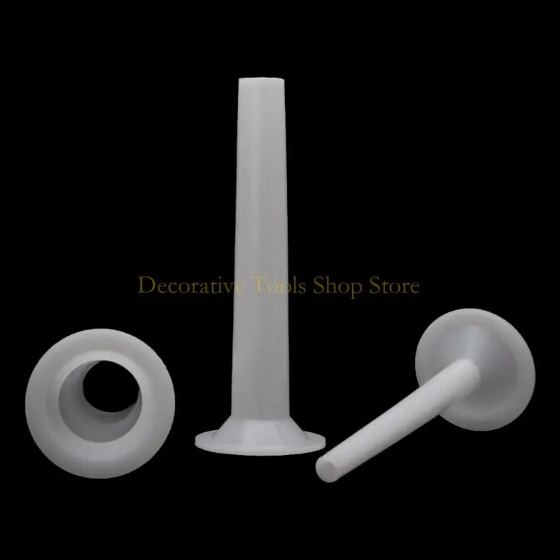 QX2E 3pcs سجق البلاستيك حشوة أنبوب حشو لللحوم المصنوعة يدويًا مطحنة 5# #5