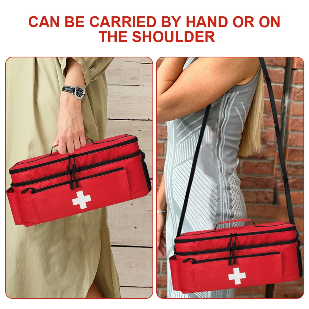 المحمولة الإسعافات الأولية الطبية عدة السفر التخييم في الهواء الطلق الطوارئ الطب حقيبة التخزين المنزل السفر البسيطة EDC الحقيبة المنظم حبوب منع الحمل C #3