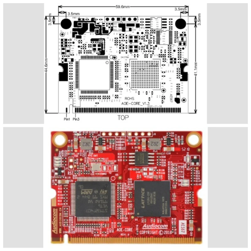 Hot Sale  A264 Audio Network Transmission Module 64x64 Channels AES67 DT Compatible Audio Interface Card
