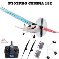 3CH RC Airplane 2.4G P707PRO Cessna Upgrade 1020 Motor 3D/6G Mode With LCD Display Night Light Fixed Wing Aircraft RTF Toys