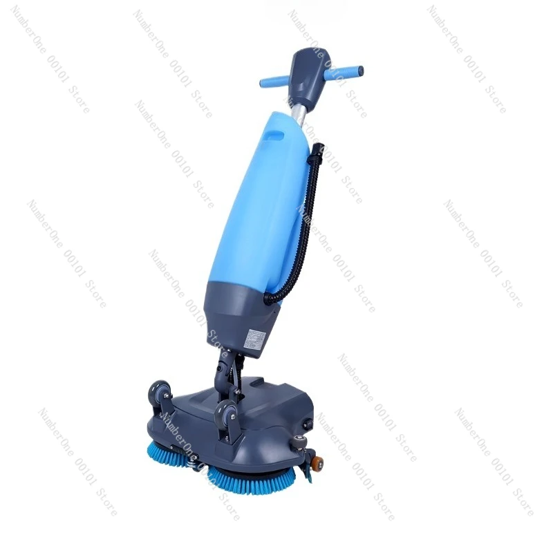 Commercial Industrial Walk-Behind Floor Scrubber, 3-in-1 Suction Washing Mopping Machine for Workshop Cleaning
