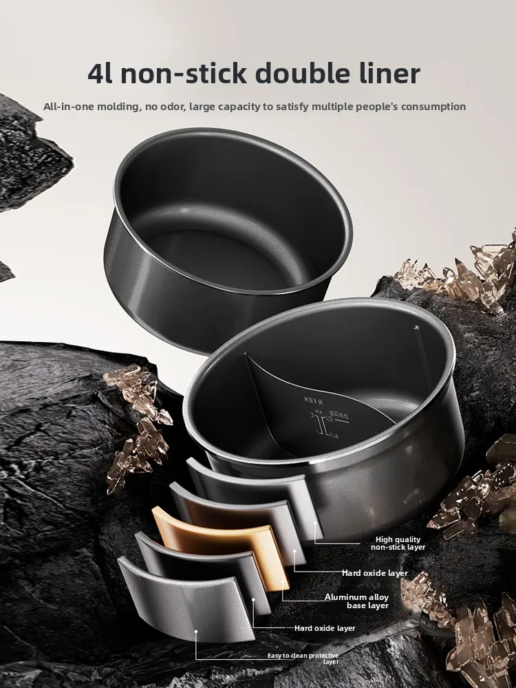 Midea Electric Pressure Cooker Small Multifunction Intelligent Fully Automatic Mandarin Duck Double Balance 4L Rice Cooker 220V