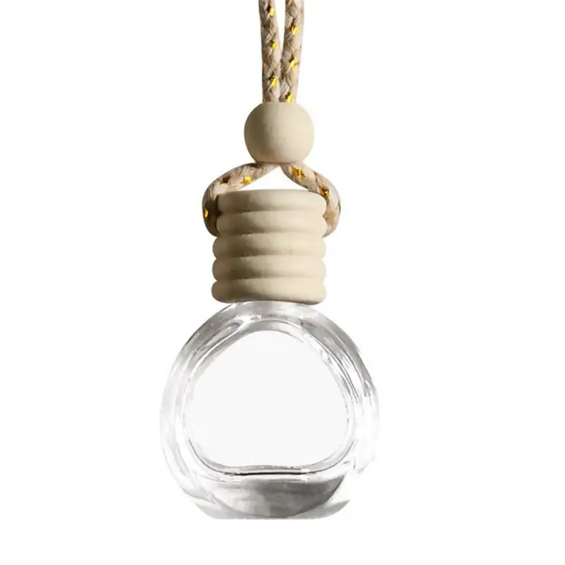 1/3PCS Car Hanging Glass Bottle Empty Perfume Aromatherapy Refillable Diffuser Air Fresher Fragrance Pendant Ornament