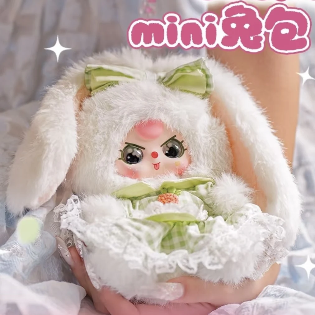 Original Neue Baby Drei Macchiato Mini Kaninchen Tasche Serie Plüsch Vinyl Blind Box Mode Tasche Puppe Sammeln Niedlichen Spielzeug Geschenk