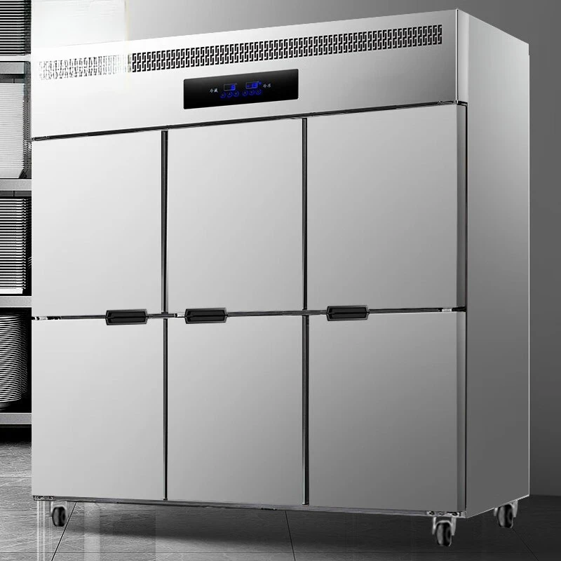 

Six door dual temperature freezer