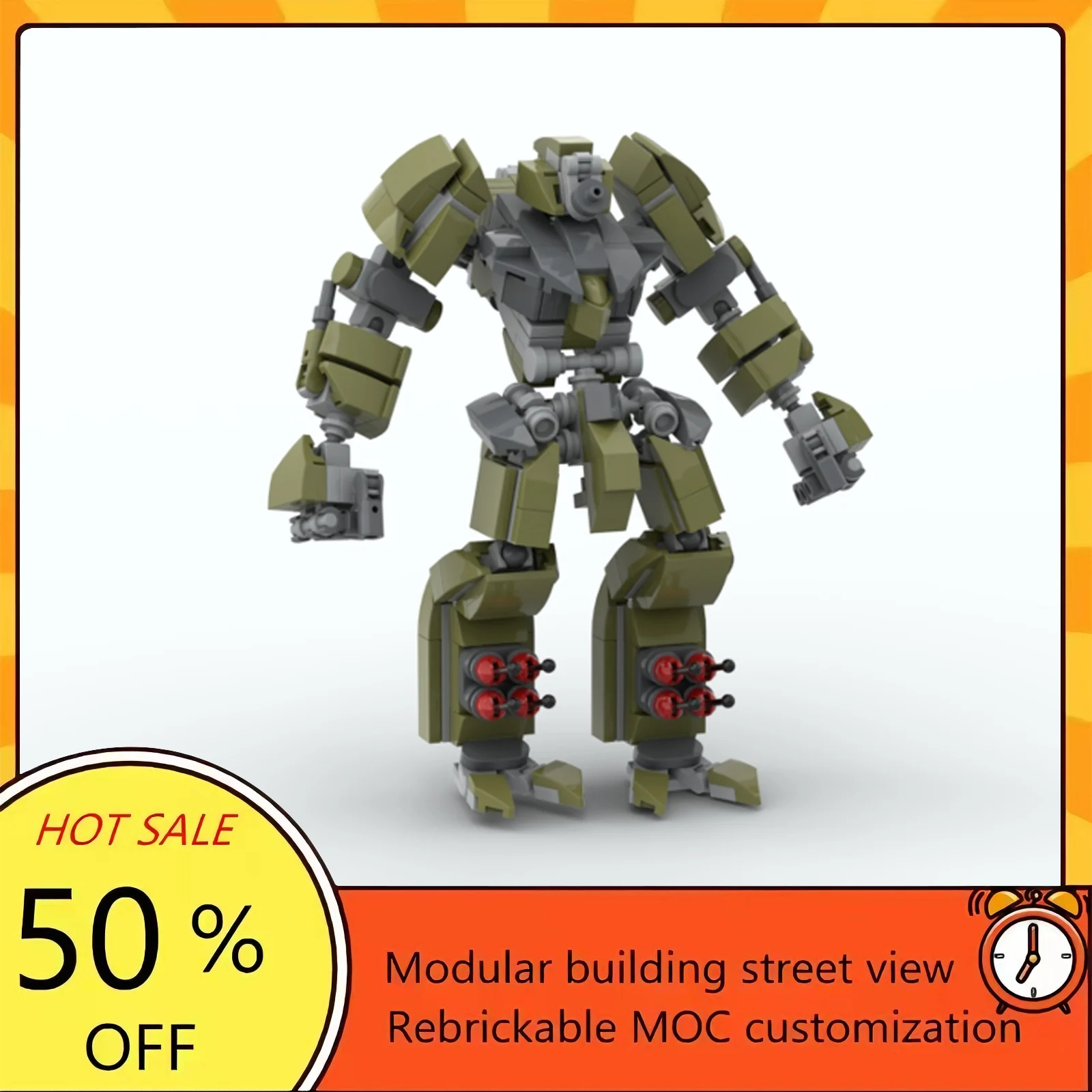 

Набор для сборки модульного боевого робота из 366 деталей по мотивам популярного фильма «Звездные войны», конструктор MOC, технологичный подарок, праздничный набор для детей