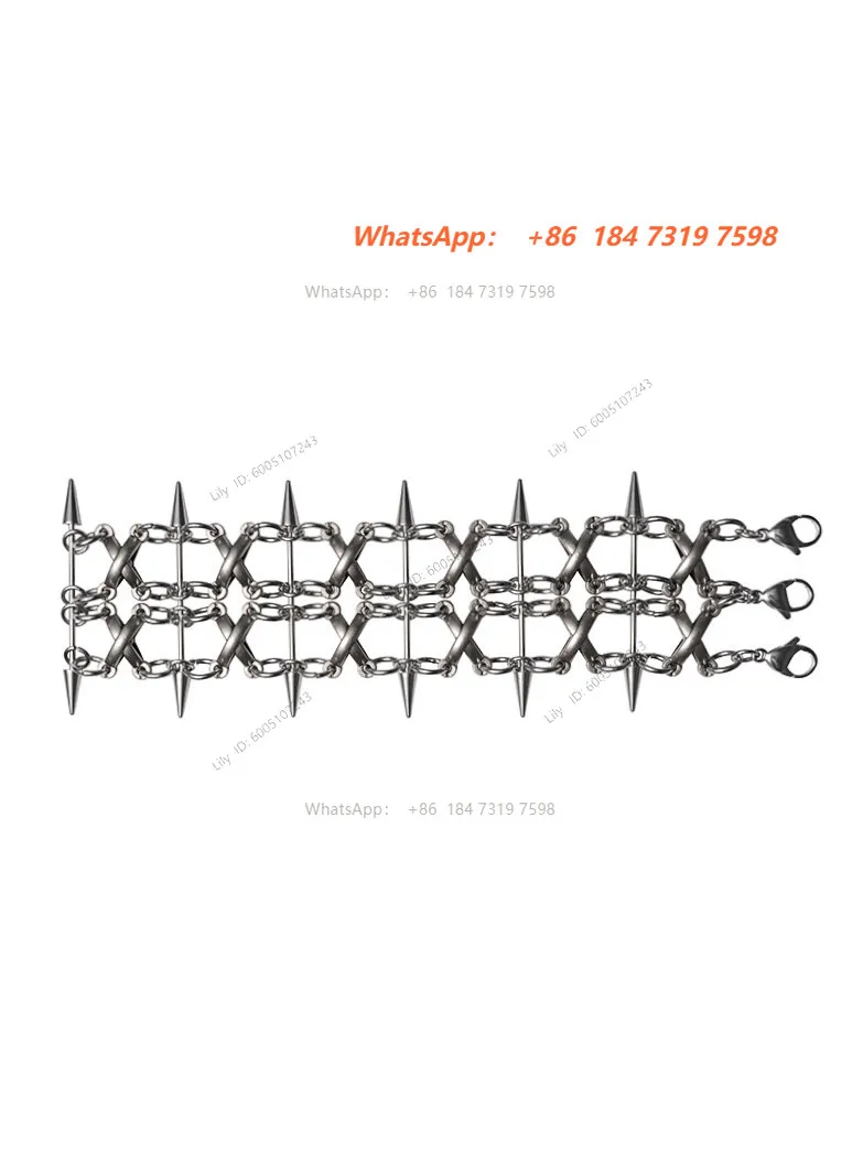 LOVEISWAR [Castle Guard Bracelet] Original Punk Heavy Industry Niche Rivet Gothic Handmade Bracelet